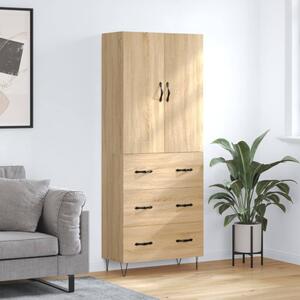 Skříň highboard dub sonoma 69,5 x 34 x 180 cm kompozitní dřevo 3198084