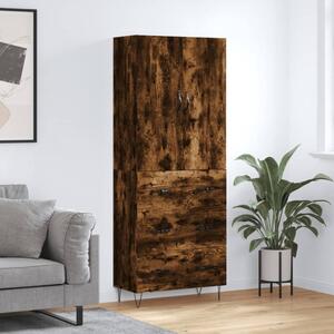 Skříň highboard kouřový dub 69,5 x 34 x 180 cm kompozitní dřevo 3198086