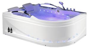 BPS-koupelny Hydromasážní vana HYD-NO-VE761L 180x120 LEVÁ s ohřevem vody