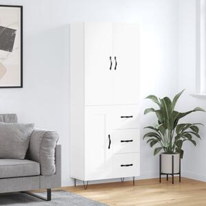 Skříň highboard bílá 69,5 x 34 x 180 cm kompozitní dřevo 3198105