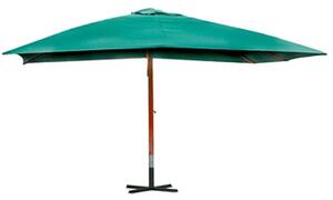 Závěsný slunečník Melia 300 x 400 cm zelený