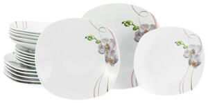 JÍDELNÍ SOUPRAVA Square Orchidee 18dílné Creatable - Online Only nádobí, Online Only