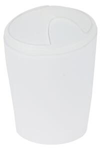 Spirella výklopný odpadkový koš MOVE, ledově bílá, plast, 2 L
