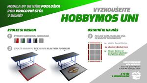 HOBBYMOS UNI - podložka do dílny 1,5 m², kompletní PVC podlahový set - různé barvy - Barva GRAFIT + ČERNÝ nájezd