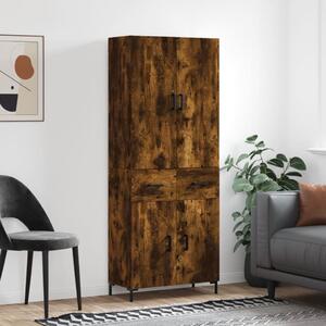 Skříň highboard kouřový dub 69,5 x 34 x 180 cm kompozitní dřevo 3198150
