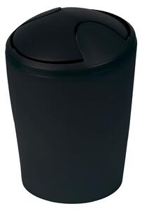 Spirella výklopný odpadkový koš MOVE, černý plast, 5 L