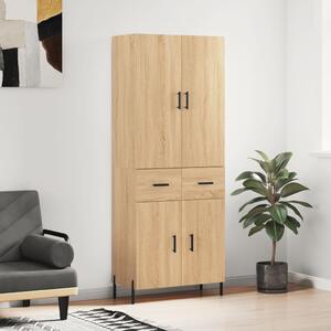 Skříň highboard dub sonoma 69,5 x 34 x 180 cm kompozitní dřevo 3198156