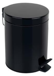Spirella pedálový odpadkový koš SYDNEY, černá, ocel, 5 L