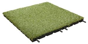 RUBBER Umělá tráva zelená VIRGIN - různé velikosti - 500X500x25mm | Rastr 15mm