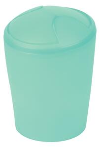 Spirella výklopný odpadkový koš MOVE, mint zelená, plast, 2 L