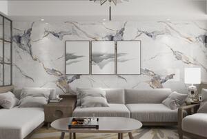 PVC Obkladový panel - Calacatta blue, 2900x1220x3 mm