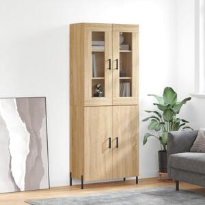 Skříň highboard dub sonoma 69,5 x 34 x 180 cm kompozitní dřevo 3198220