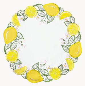 Sada kulatých prostírání Citron, 6 dílů