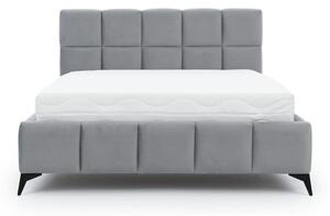 Moderní čalouněná postel MALO 200x180, šedá (Matt Velvet 85)