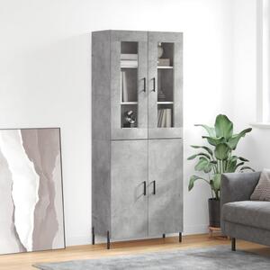 Skříň highboard betonově šedá 69,5x34x180 cm kompozitní dřevo 3198221