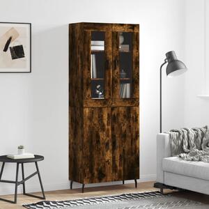 Skříň highboard kouřový dub 69,5 x 34 x 180 cm kompozitní dřevo 3198230