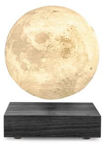 Černá stolní levitující lampa ve tvaru Měsíce Gingko Moon