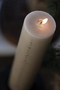 Adventní svíčka s čísly Light Brown