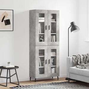 Skříň highboard betonově šedá 69,5x34x180 cm kompozitní dřevo 3198293