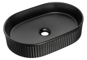 Comad Keramické umyvadlo na desku BEYOND 5 BLACK, černá mat