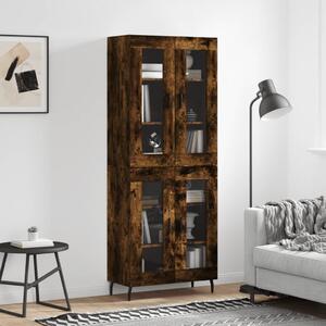 Skříň highboard kouřový dub 69,5 x 34 x 180 cm kompozitní dřevo 3198294