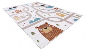Dětský kusový koberec Fun Polar cream 80x150 cm