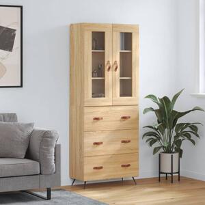 Skříň highboard dub sonoma 69,5 x 34 x 180 cm kompozitní dřevo 3198380
