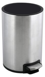 SPIRELLA Pedálový odpadkový koš RIKU, kartáčovaná ocel, 5 L