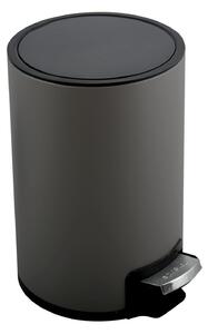 SPIRELLA Pedálový odpadkový koš RIKU, šedá ocel, 5 L