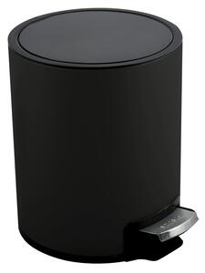 SPIRELLA Pedálový odpadkový koš RIKU, matná černá ocel, 3 L