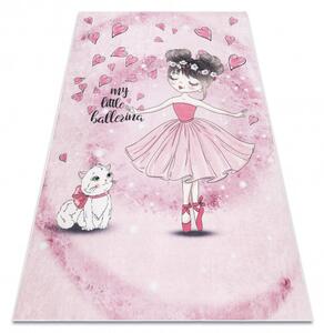 Dětský kusový koberec Bambino 2185 Ballerina pink 120x170 cm