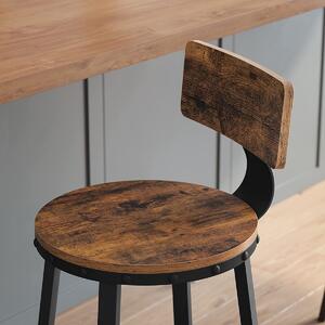 Sada barových židlí Vasagle Korda hnědé - 2 kusy