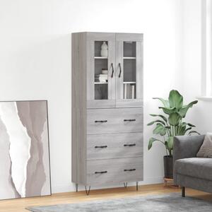 Skříň highboard šedá sonoma 69,5 x 34 x 180 cm kompozitní dřevo 3198439