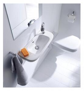 Duravit D-Code - Umyvátko 500x220 mm, otvor pro baterii vlevo, bílá 07065000092