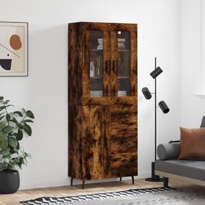 Skříň highboard kouřový dub 69,5 x 34 x 180 cm kompozitní dřevo 3198486