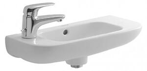 Duravit D-Code - Umyvátko 500x220 mm, otvor pro baterii vlevo, bílá 07065000092