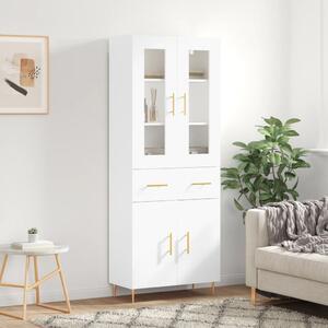 Skříň highboard bílá 69,5 x 34 x 180 cm kompozitní dřevo 3198521