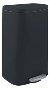 Spirella pedálový odpadkový koš AKIRA, matná černá ocel, soft-close, 30 L