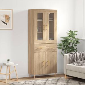 Skříň highboard dub sonoma 69,5 x 34 x 180 cm kompozitní dřevo 3198524