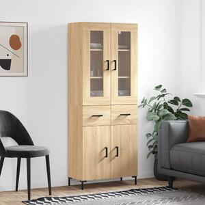 Skříň highboard dub sonoma 69,5 x 34 x 180 cm kompozitní dřevo 3198532