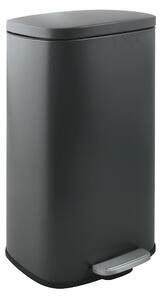 Spirella pedálový odpadkový koš AKIRA, matná šedá ocel, soft-close, 50 L
