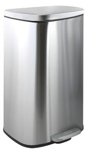 Spirella pedálový odpadkový koš AKIRA, kartáčovaná nerezová ocel, soft-close, 30 L