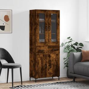 Skříň highboard kouřový dub 69,5 x 34 x 180 cm kompozitní dřevo 3198534
