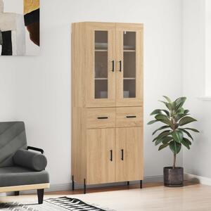 Skříň highboard dub sonoma 69,5 x 34 x 180 cm kompozitní dřevo 3198540