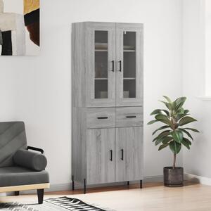 Skříň highboard šedá sonoma 69,5 x 34 x 180 cm kompozitní dřevo 3198543