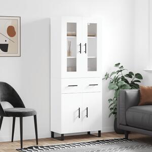 Skříň highboard bílá 69,5 x 34 x 180 cm kompozitní dřevo 3198553