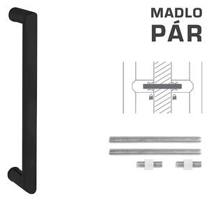 MP FT - MADLO kód K02 Ø 25 mm UN (BS - Černá matná) - pár, Délka 625 mm600 mmØ 25 mm, MP BS (černá mat)