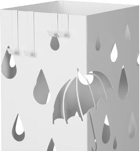 SONGMICS Stojan na deštníky Rana bílý