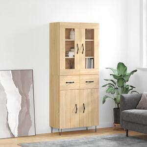 Skříň highboard dub sonoma 69,5 x 34 x 180 cm kompozitní dřevo 3198564