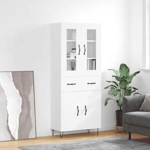 Skříň highboard bílá 69,5 x 34 x 180 cm kompozitní dřevo 3198561